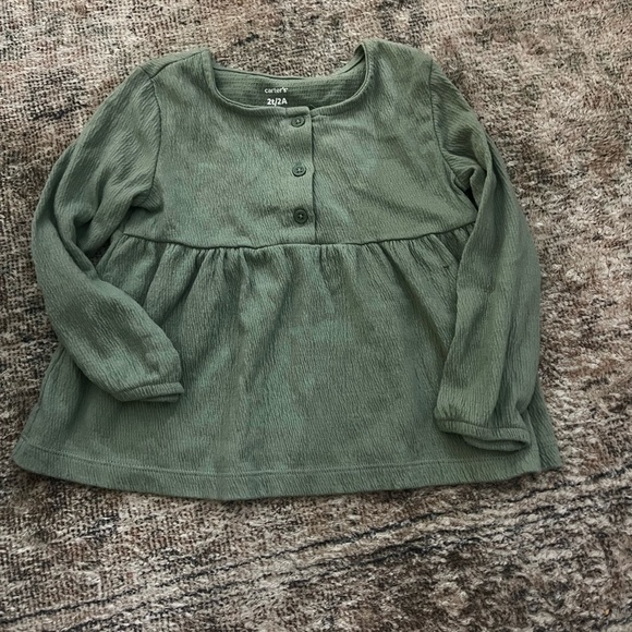 Carter's Other - Carter's Green Long Sleeve Kids Top Size 2T